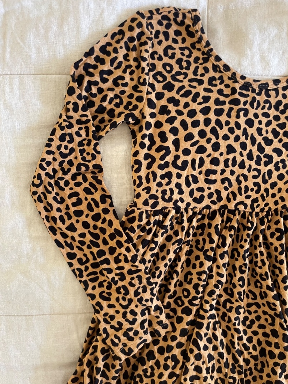 Play by Little Sleepies leapoard print dress size 8